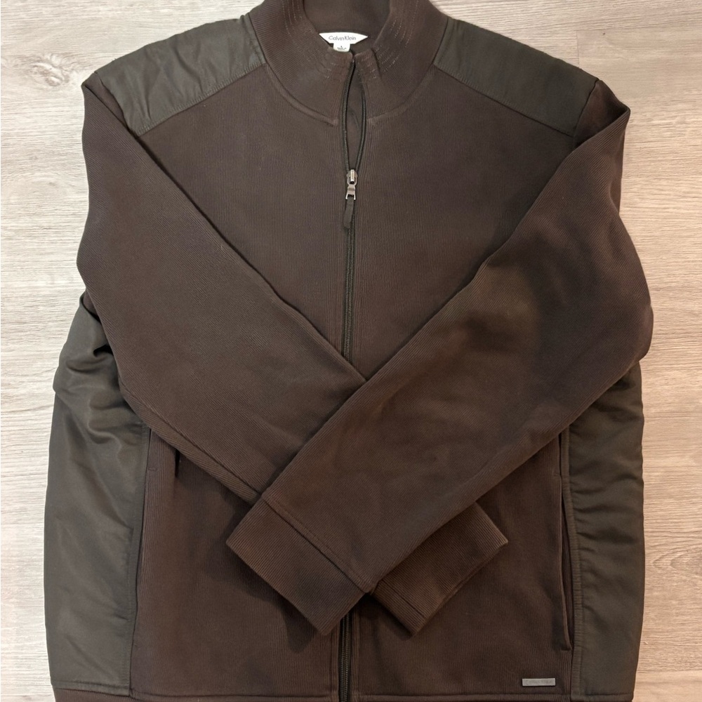 Calvin Klein Chocolate Zip-Up Jacket